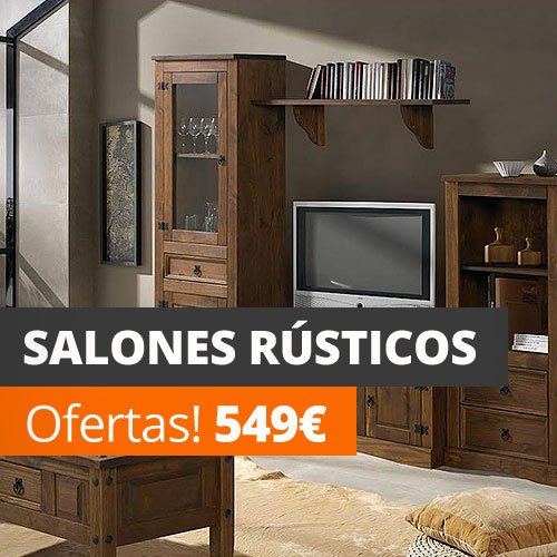 Muebles de salón rústicos