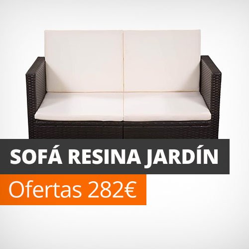 Sofá jardín Resina plástico