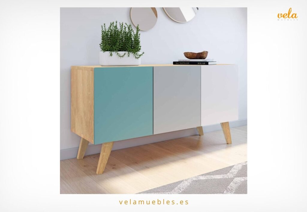 aparador azul turquesa