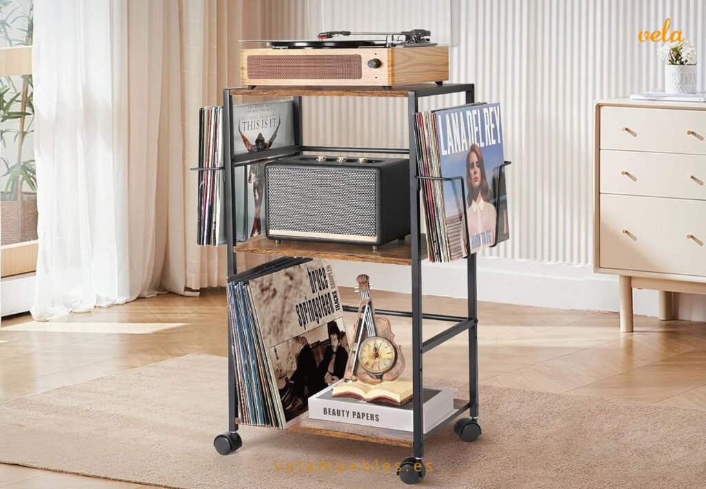 mesa auxiliar tocadiscos