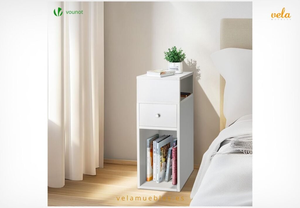 mesita de noche 25 cm ancho