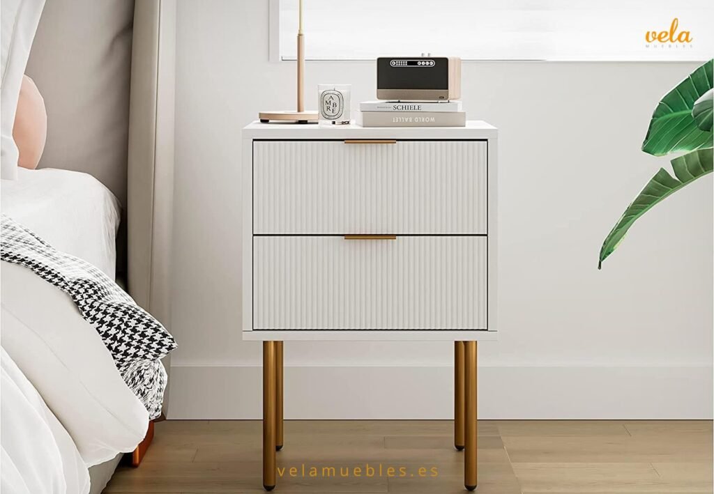 mesita de noche mid century