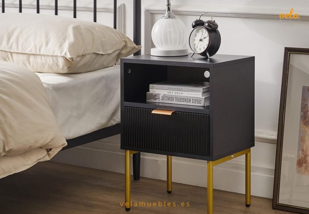 mesita de noche mid century