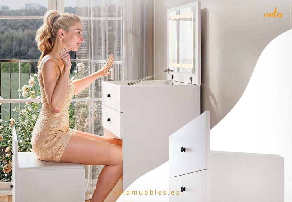 mesita de noche tocador