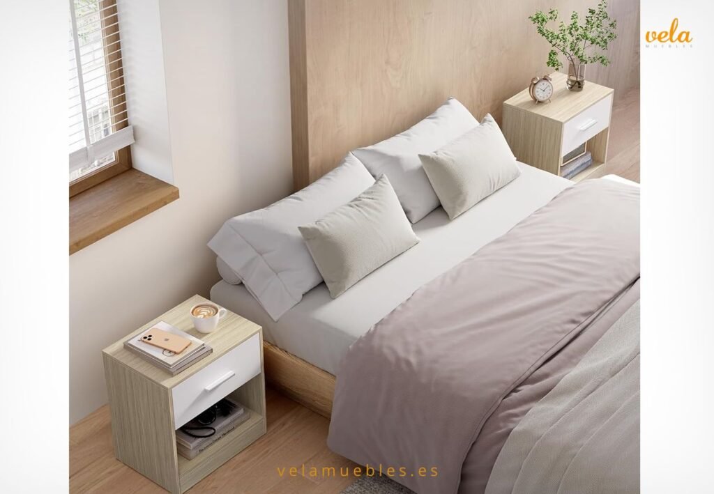 mesitas de noche beige