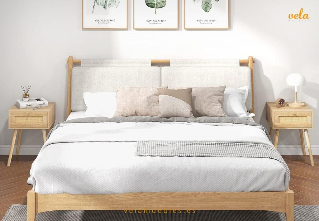 mesitas de noche roble claro