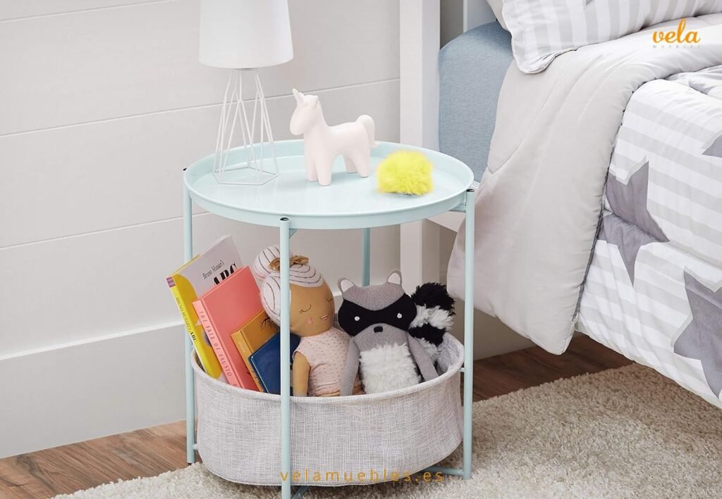 mesitas de noche verde menta