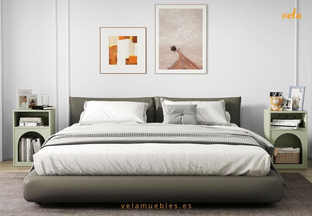 mesitas de noche verde menta