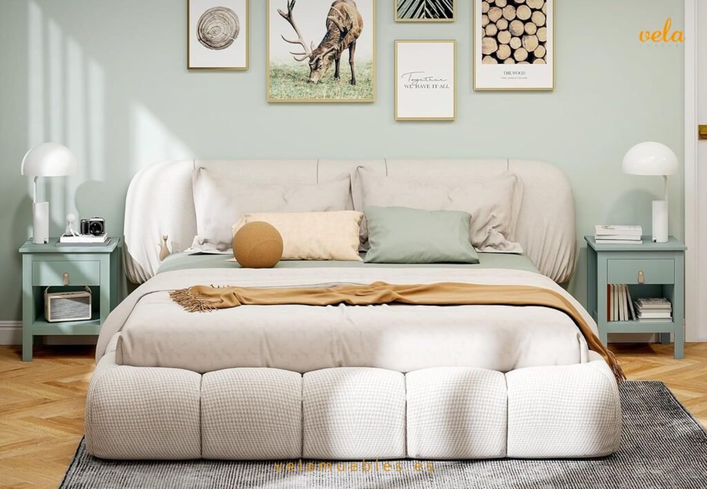 mesitas de noche verde menta