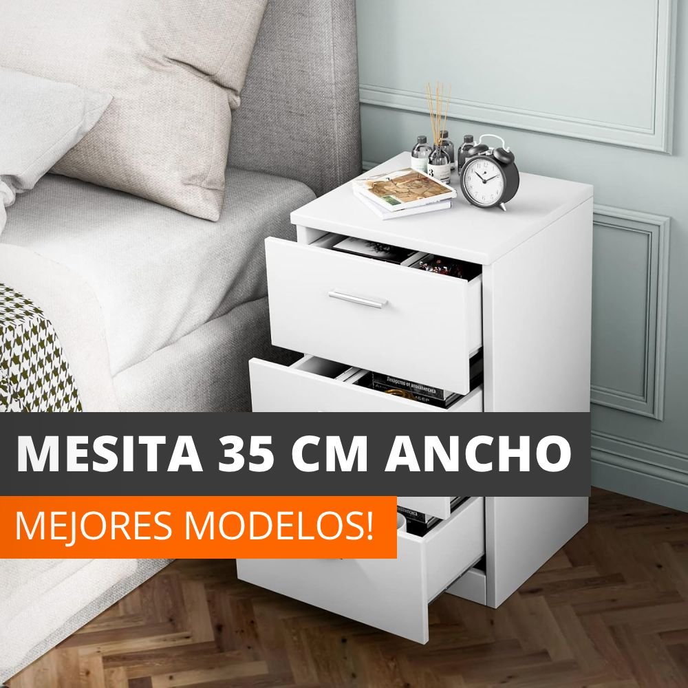 mesita de noche 35 cm ancho