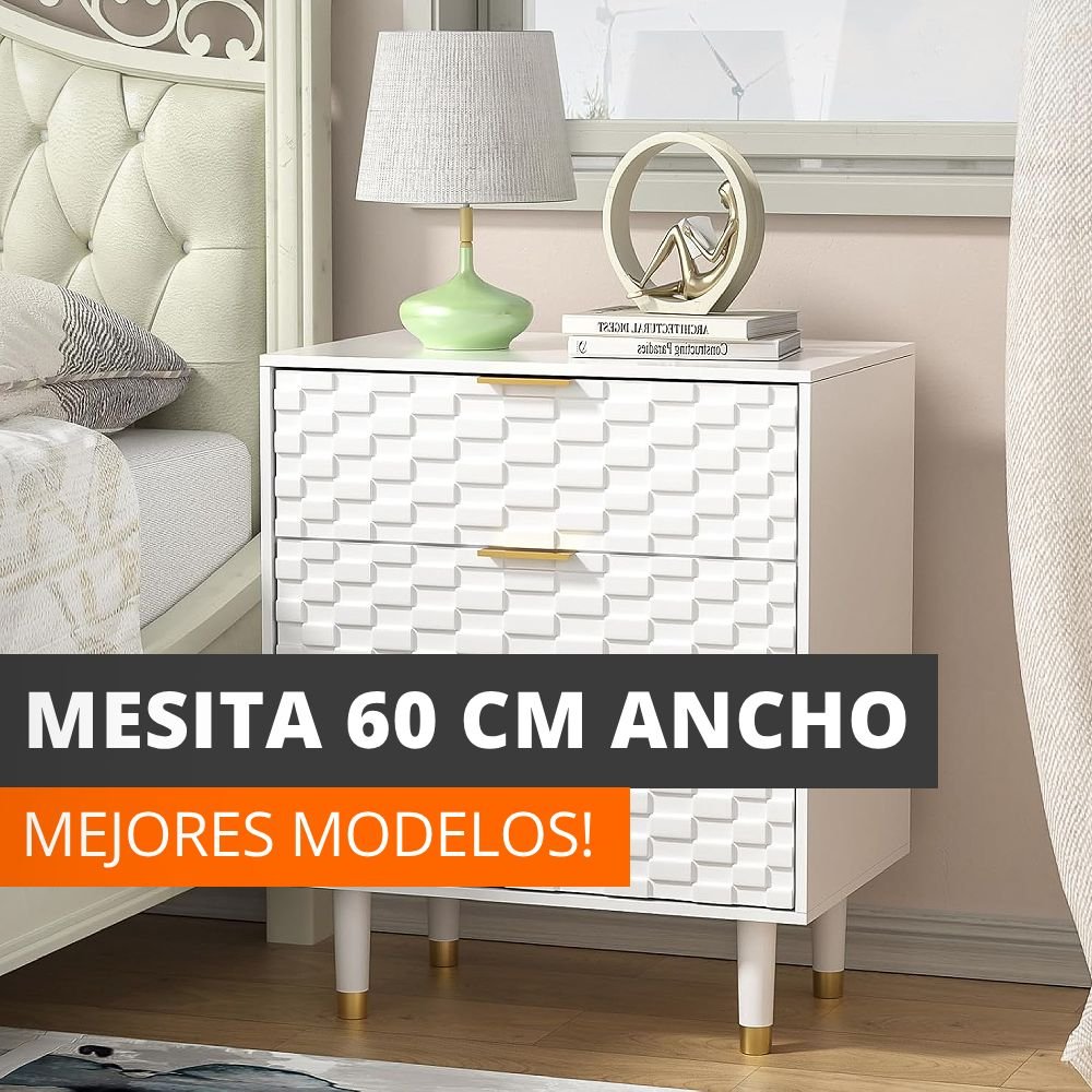 mesita de noche 60 cm ancho