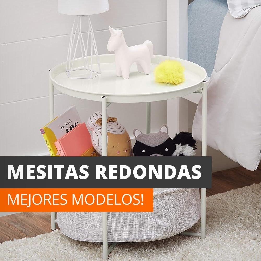 mesita de noche redonda