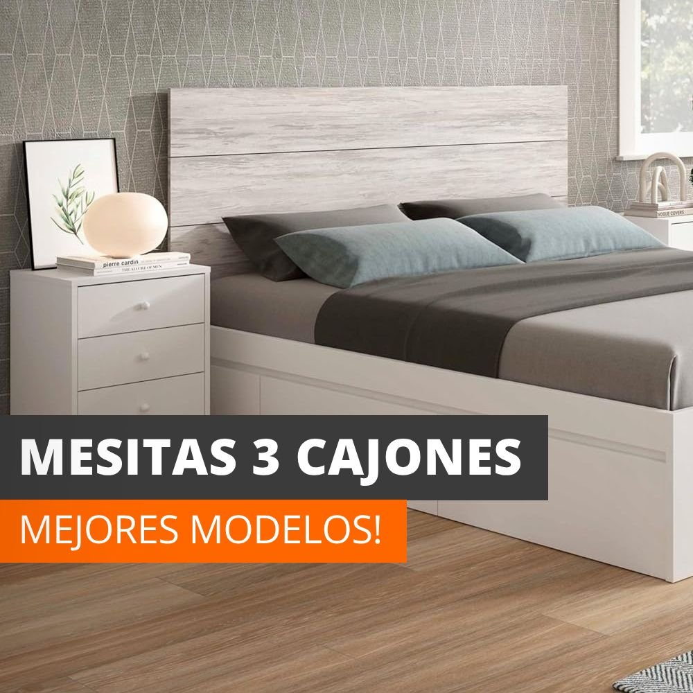 mesitas de noche 3 cajones